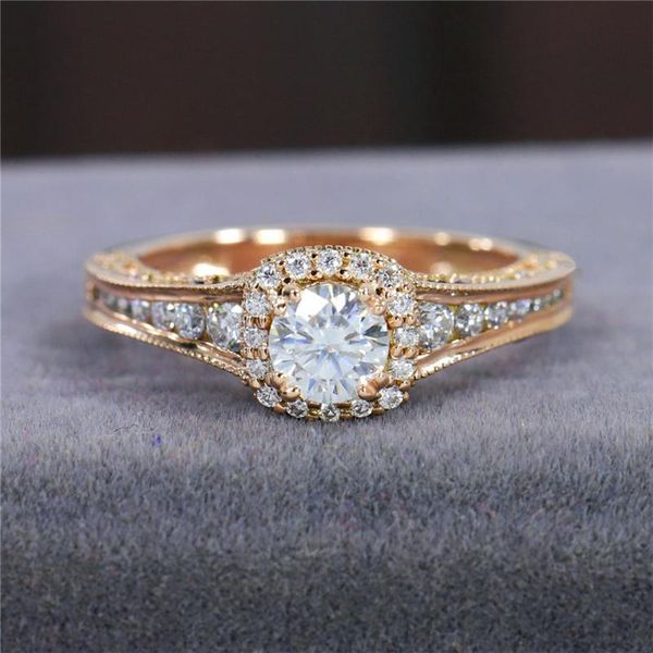 cluster rings randh 18k rose solid gold 0.5 round cut moissanite art deco antique fanshion accent women ring for anniversary gift, Golden;silver
cluster rings randh 18k rose solid gold 0.5 round cut moissanite art deco antique fanshion accent women ring for anniversary gift, Golden;silver