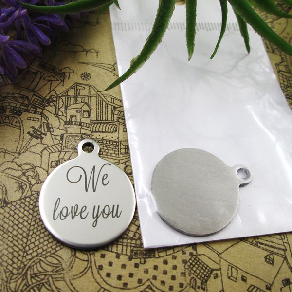 40pcs--stainless steel charms"we love you" more style choosing diy pendants fo necklace, Bronze;silver 
40pcs--stainless steel charms"we love you" more style choosing diy pendants fo necklace, Bronze;silver