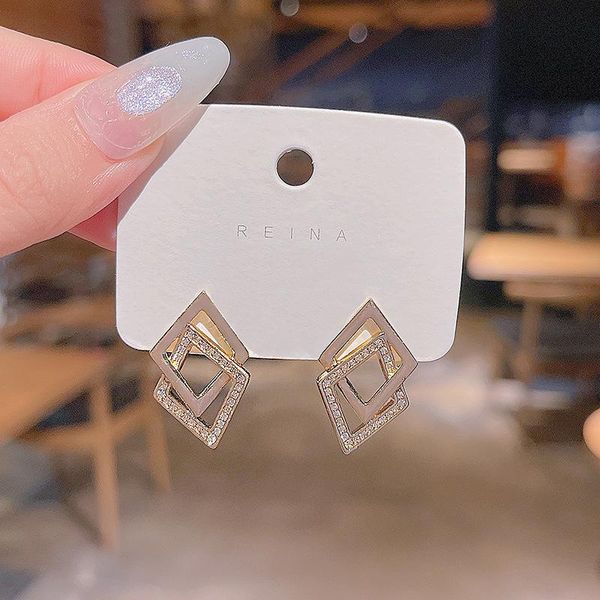 dangle & chandelier wholesale hollow rhombus earrings female women stud drop gift, Silver
dangle & chandelier wholesale hollow rhombus earrings female women stud drop gift, Silver