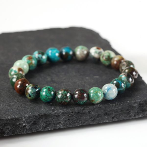 8mm silicon malachite bracelet gemstone and beads beaded, strands, Black
8mm silicon malachite bracelet gemstone and beads beaded, strands, Black