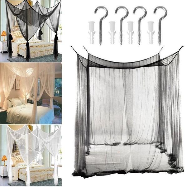 mosquito net 190*210*240cm king queen home practical nets black /white /beige four corner post bed canopy camping
mosquito net 190*210*240cm king queen home practical nets black /white /beige four corner post bed canopy camping