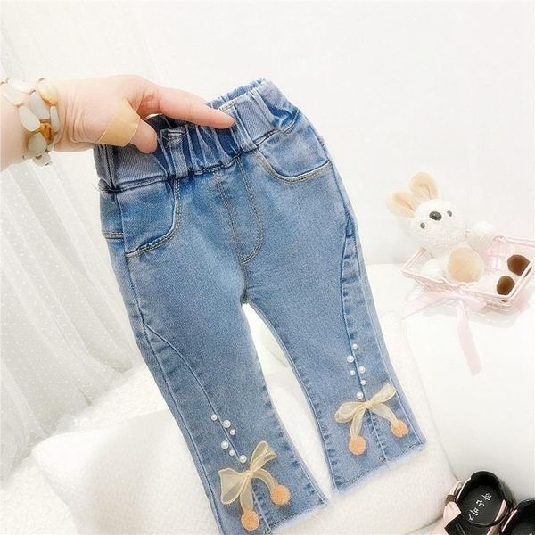 jeans girls pants kids princess trousers spring autumn fashion clothes children bow beaded outfits wt1165, Blue
jeans girls pants kids princess trousers spring autumn fashion clothes children bow beaded outfits wt1165, Blue