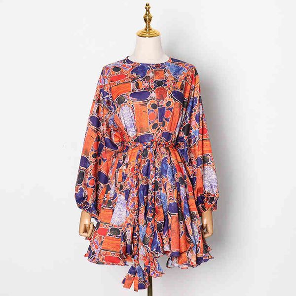 dresses hit color mini for o neck long sleeve high waist lace up printed casual es female 2021 spring, Black;gray
dresses hit color mini for o neck long sleeve high waist lace up printed casual es female 2021 spring, Black;gray
