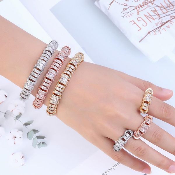 earrings & necklace zlxgirl three plated color zirconia bangle ring 2pcs bridal jewelry set gold bracelet aneis couple accessory b, Silver
earrings & necklace zlxgirl three plated color zirconia bangle ring 2pcs bridal jewelry set gold bracelet aneis couple accessory b, Silver