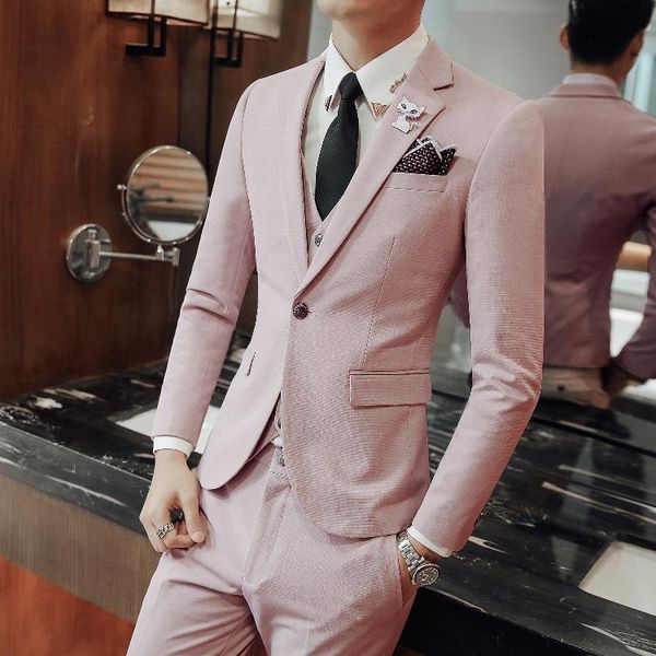 men's suits & blazers (front + pants vest) suit male british style korean slim business casual three-piece groom groom's group dre, White;black
men's suits & blazers (front + pants vest) suit male british style korean slim business casual three-piece groom groom's group dre, White;black