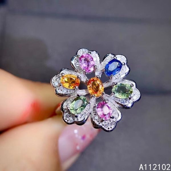 cluster rings kjjeaxcmy fine jewelry 925 sterling silver inlaid natural color sapphire girls' luxury rainbow gem flower ring support te, Golden;silver
cluster rings kjjeaxcmy fine jewelry 925 sterling silver inlaid natural color sapphire girls' luxury rainbow gem flower ring support te, Golden;silver