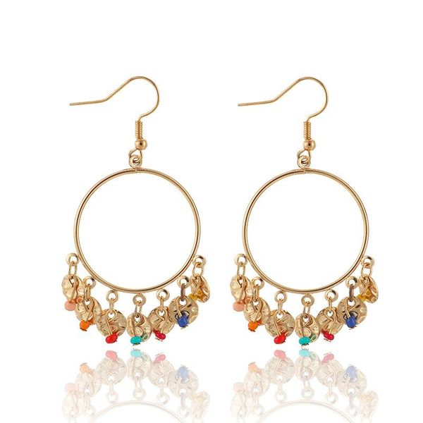 women simple beads round bohemian tassel ear hooks geometric alloy earrings ll@17 hoop & huggie, Golden;silver
women simple beads round bohemian tassel ear hooks geometric alloy earrings ll@17 hoop & huggie, Golden;silver