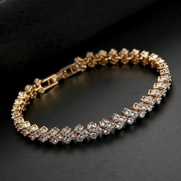 women bracelets simple luxury round zircon light gold color bangle chain girls gift wholesale charm wedding jewelry, Black
women bracelets simple luxury round zircon light gold color bangle chain girls gift wholesale charm wedding jewelry, Black