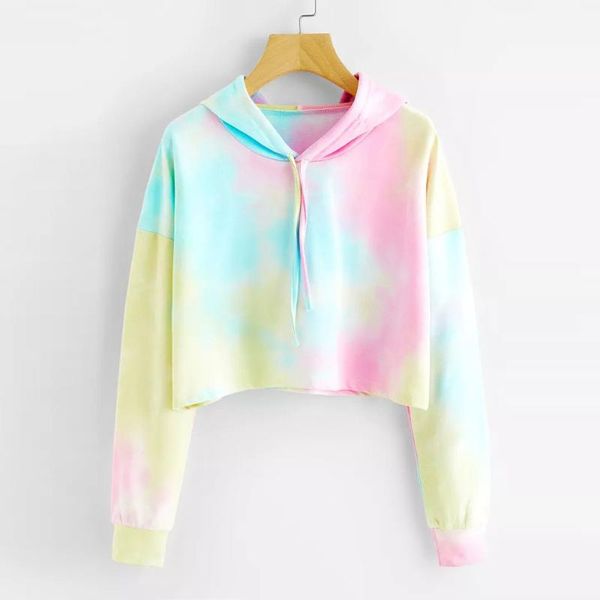 women's hoodies & sweatshirts women tie-dye long sleeve sweatshirt pullover short ladies casual cropped female clothes sudaderas fn60, Black
women's hoodies & sweatshirts women tie-dye long sleeve sweatshirt pullover short ladies casual cropped female clothes sudaderas fn60, Black