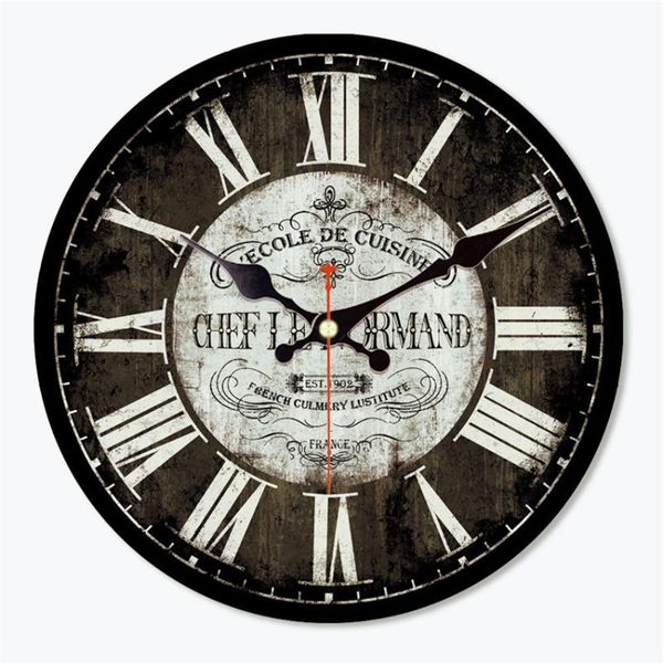 round brown and black paris decorative wall clock with larger colorful roman numerals silent non-ticking battery operated clocks
round brown and black paris decorative wall clock with larger colorful roman numerals silent non-ticking battery operated clocks