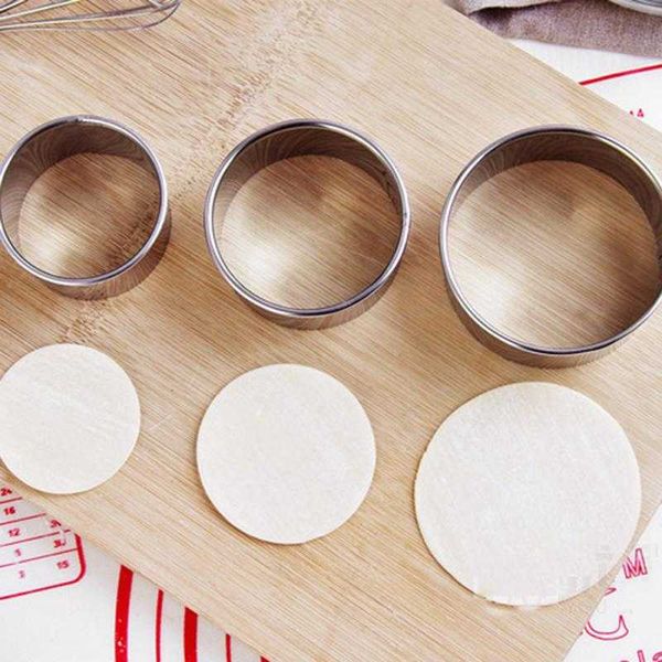 baking & pastry tools 1pc round stainless steel dumplings wrappers mold cookie cutter maker kitchen biscuit wrapper dough press cut tool
baking & pastry tools 1pc round stainless steel dumplings wrappers mold cookie cutter maker kitchen biscuit wrapper dough press cut tool