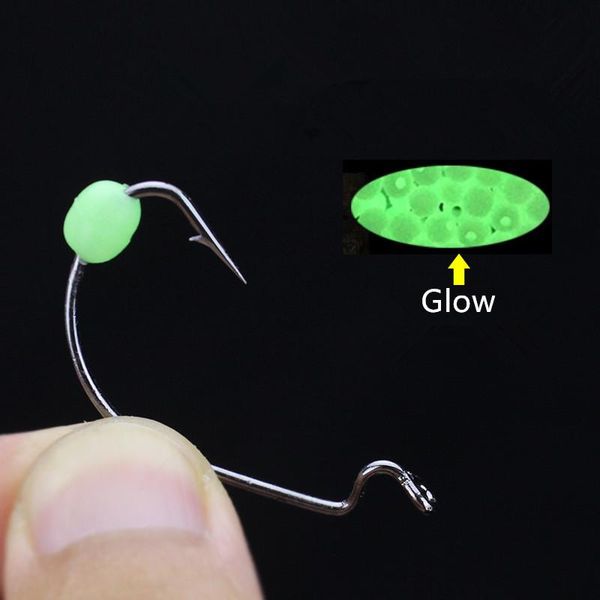 fishing worm hook soft bait fishhooks glow beans antiskid grub lure hooks with luminous balls 50 pieces set
fishing worm hook soft bait fishhooks glow beans antiskid grub lure hooks with luminous balls 50 pieces set