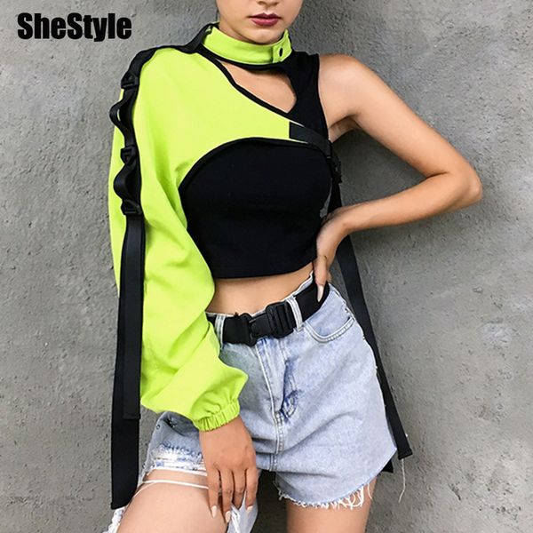 shestyle reflective side striped sleeve buckle bandage slope neck jacket cool 2021 autumn streetwear coat women 90s style trendyin, Black;white
shestyle reflective side striped sleeve buckle bandage slope neck jacket cool 2021 autumn streetwear coat women 90s style trendyin, Black;white