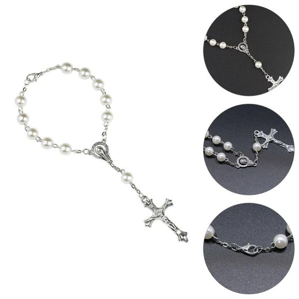 charm bracelets 3pcs wrist rosary cross bracelet pearls jewelry for girls, Golden;silver
charm bracelets 3pcs wrist rosary cross bracelet pearls jewelry for girls, Golden;silver