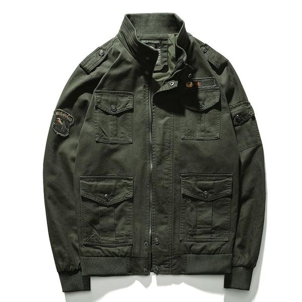 men's jackets pilot military jacket men caorgo coat zipper stand collar pockets oversized hip hop bomber jaqueta masculina, Black;brown
men's jackets pilot military jacket men caorgo coat zipper stand collar pockets oversized hip hop bomber jaqueta masculina, Black;brown