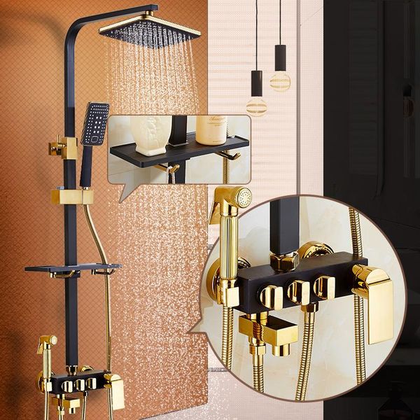 bathroom shower sets set full copper european style black gold household rain nozzle thermostatic
bathroom shower sets set full copper european style black gold household rain nozzle thermostatic