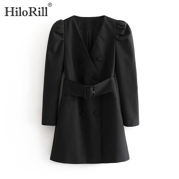 women puff long sleeve black mini dress autumn v neck bandage high street lady dresses a line chic fashion ropa mujer 210508, Black;gray
women puff long sleeve black mini dress autumn v neck bandage high street lady dresses a line chic fashion ropa mujer 210508, Black;gray