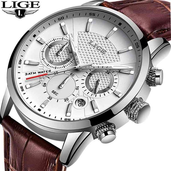 lige mens watches gift luxury brand waterproof sport watch chronograph quartz military genuine leather relogio masculino 210329, Slivery;brown
lige mens watches gift luxury brand waterproof sport watch chronograph quartz military genuine leather relogio masculino 210329, Slivery;brown