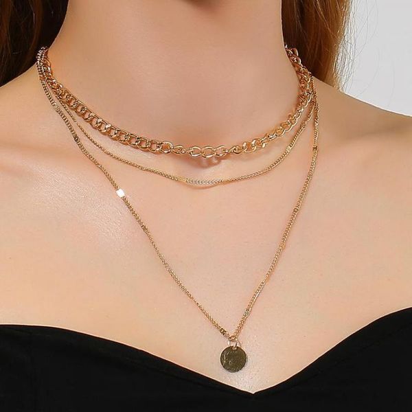 pendant necklaces european american multi-layer disc necklace fashion geometric for women jewelry & pendants clavicle chain, Silver
pendant necklaces european american multi-layer disc necklace fashion geometric for women jewelry & pendants clavicle chain, Silver