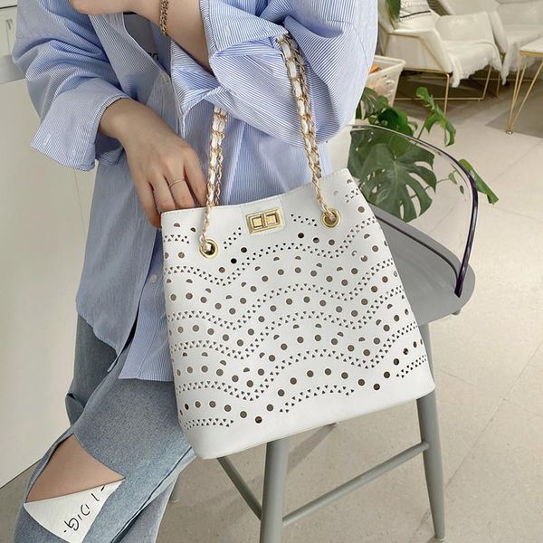 evening bags big hollow bucket for women 2021 pu leather tote bag chian crossbody handbag female white shoulder shopper
evening bags big hollow bucket for women 2021 pu leather tote bag chian crossbody handbag female white shoulder shopper