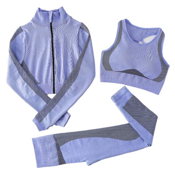 sports gym clothing long sleeves shirts with zipper running trousers crop bra 2/3pcs yoga set workout clothes for women s-xl outfit
sports gym clothing long sleeves shirts with zipper running trousers crop bra 2/3pcs yoga set workout clothes for women s-xl outfit