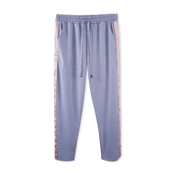 women's pants & capris stripe patchwork europe and america streetwear casual pencil drawstring jogger woman thin trousers, Black;white
women's pants & capris stripe patchwork europe and america streetwear casual pencil drawstring jogger woman thin trousers, Black;white