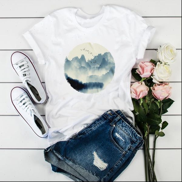 women mountain morning art painting ladies womens aesthetic clothes graphic female lady t shirt tumblr shirts, White
women mountain morning art painting ladies womens aesthetic clothes graphic female lady t shirt tumblr shirts, White