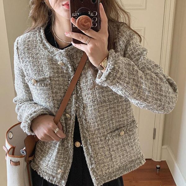 women's wool & blends woolen jacket outerwear women 2021 autumn fashion blast the street all-match short jackets female loose windbreak, Black
women's wool & blends woolen jacket outerwear women 2021 autumn fashion blast the street all-match short jackets female loose windbreak, Black