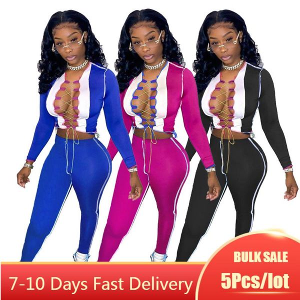 women's two piece pants 5pcs bulk item wholesale lots fall clothes for women sets streetwear lace up crop leggings bandage matching, White
women's two piece pants 5pcs bulk item wholesale lots fall clothes for women sets streetwear lace up crop leggings bandage matching, White