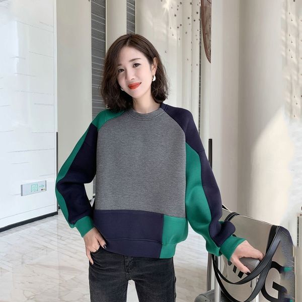 women's hoodies & sweatshirts arrival spring autumn korea fashion women long sleeve loose pullovers space cotton patchwork o-neck, Black
women's hoodies & sweatshirts arrival spring autumn korea fashion women long sleeve loose pullovers space cotton patchwork o-neck, Black