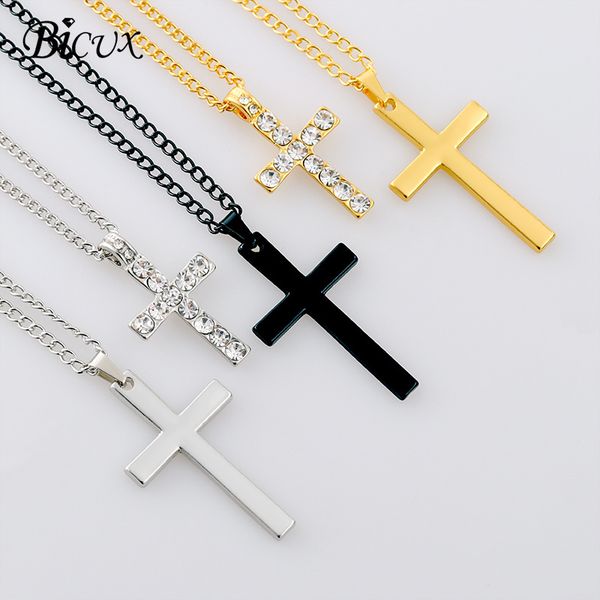 fashion christian cross men's women's pendant necklaces stainless steel gold silver color long chain jewelry
fashion christian cross men's women's pendant necklaces stainless steel gold silver color long chain jewelry