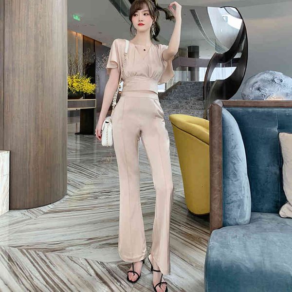 pant arrival 2 women with v-neck shirt long temperamental pants quality stylish working sets feminine, White
pant arrival 2 women with v-neck shirt long temperamental pants quality stylish working sets feminine, White