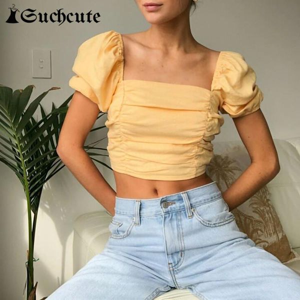 women's t-shirt suchcute summer women crop backless bandage harajuku y2k t shirts short puff sleeve slim streetwear kawaii clothes, White
women's t-shirt suchcute summer women crop backless bandage harajuku y2k t shirts short puff sleeve slim streetwear kawaii clothes, White