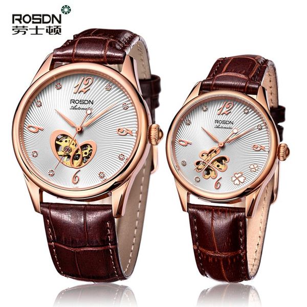 wristwatches rosdn women's watches japan miyota automatic mechanical watch women skeleton sapphire waterpoof couple r2061w, Slivery;brown
wristwatches rosdn women's watches japan miyota automatic mechanical watch women skeleton sapphire waterpoof couple r2061w, Slivery;brown