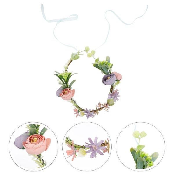 decorative flowers & wreaths elegant garland headband novelty wreath hairband floral headdress with ribbon
decorative flowers & wreaths elegant garland headband novelty wreath hairband floral headdress with ribbon