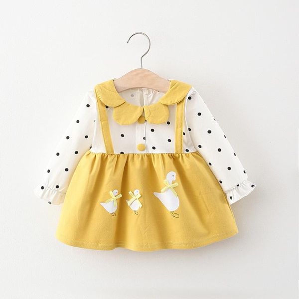girl's dresses girls long sleeve cartoon print duck baby girl toddler dress born cute spring and autumn princess 0-3 years old, Red;yellow
girl's dresses girls long sleeve cartoon print duck baby girl toddler dress born cute spring and autumn princess 0-3 years old, Red;yellow
