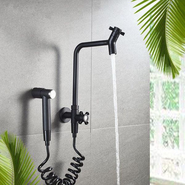 single cold sink faucet 304 stainless steel handle mop pool with spray nozzle multi-function rotating black/chrome bathroom faucets
single cold sink faucet 304 stainless steel handle mop pool with spray nozzle multi-function rotating black/chrome bathroom faucets