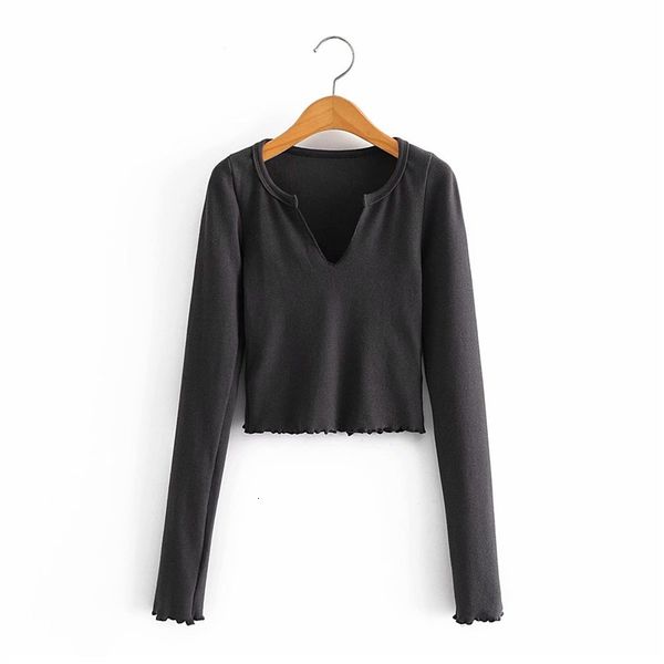 women's knits & tees women sprint za solid knitted short blouse female casual long sleeve big v-neck elastic slim black chic, White
women's knits & tees women sprint za solid knitted short blouse female casual long sleeve big v-neck elastic slim black chic, White