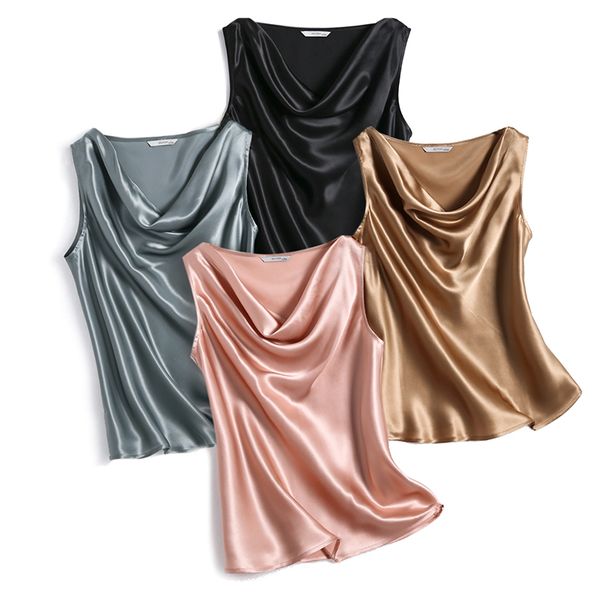 camis sleeveless vest swing collar small sling inside satin outside large size silk bottoming shirt 2021 style, White
camis sleeveless vest swing collar small sling inside satin outside large size silk bottoming shirt 2021 style, White