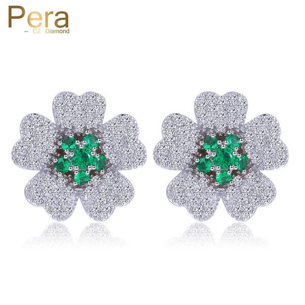 pera trendy korean style ladies costume jewelry big cute flower cubic zirconia stud earrings with green stone paved e202, Golden;silver
pera trendy korean style ladies costume jewelry big cute flower cubic zirconia stud earrings with green stone paved e202, Golden;silver