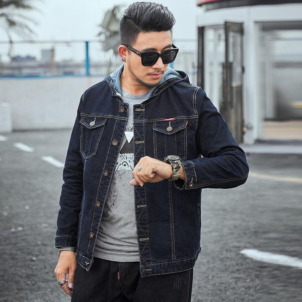 extra xl large size men's stretch hooded plus-sized man denim jacket men shirt plus clothing jackets, Black;brown
extra xl large size men's stretch hooded plus-sized man denim jacket men shirt plus clothing jackets, Black;brown