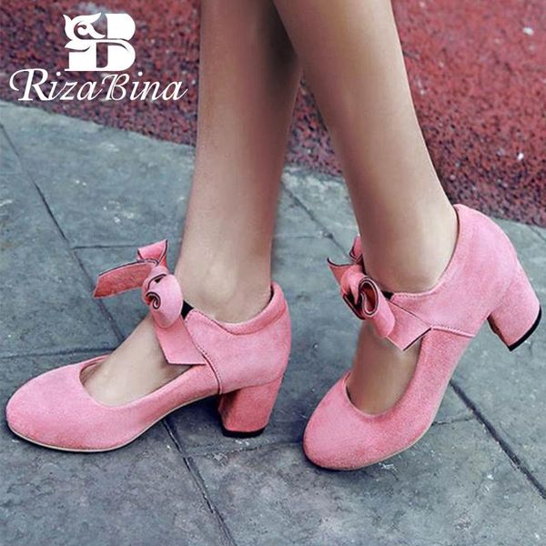dress shoes rizabina size 33-43 women bowtie high heel thick pumps solid color party wedding footwear 34-39, Black
dress shoes rizabina size 33-43 women bowtie high heel thick pumps solid color party wedding footwear 34-39, Black