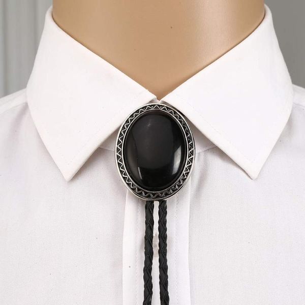 oval shape black agateoxny bolo tie for man cowboy western cowgirl leather rope zinc alloy necktie wave side, Black;gray
oval shape black agateoxny bolo tie for man cowboy western cowgirl leather rope zinc alloy necktie wave side, Black;gray