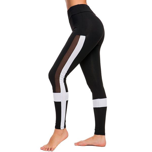 yoga outfits women's mesh panel side high waist leggings skinny gym workout running pants, White;red
yoga outfits women's mesh panel side high waist leggings skinny gym workout running pants, White;red