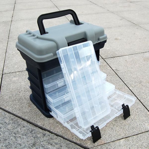 portable big fishing tackle box 4 layer 26*17*27cm with plastic handle lure tools accessories storage case
portable big fishing tackle box 4 layer 26*17*27cm with plastic handle lure tools accessories storage case