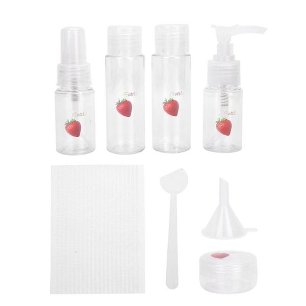 storage bottles & jars 8pcs empty cosmetic containers travel bottle set plastic transparent make up container lotion liquid
storage bottles & jars 8pcs empty cosmetic containers travel bottle set plastic transparent make up container lotion liquid
