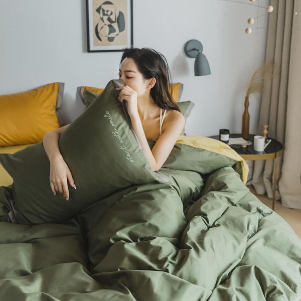 bedding sets nordic embroidery set minimalist cotton pillowcase double full size el juego de cama home textile df50sjt
bedding sets nordic embroidery set minimalist cotton pillowcase double full size el juego de cama home textile df50sjt