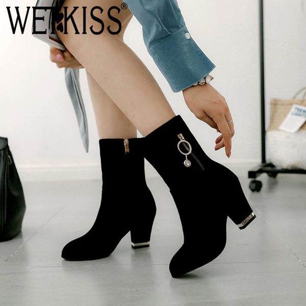 boots wetkiss crystal high heels women short plush round toe footwear ankle female boot winter shoes 2021 plus size 33-46, Black
boots wetkiss crystal high heels women short plush round toe footwear ankle female boot winter shoes 2021 plus size 33-46, Black