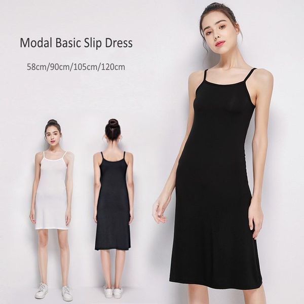 spaghetti strap dress camis modal full slip 58 to 120cm long under camisoles slips inner petticoat women's sleepwear1, Black;red
spaghetti strap dress camis modal full slip 58 to 120cm long under camisoles slips inner petticoat women's sleepwear1, Black;red
