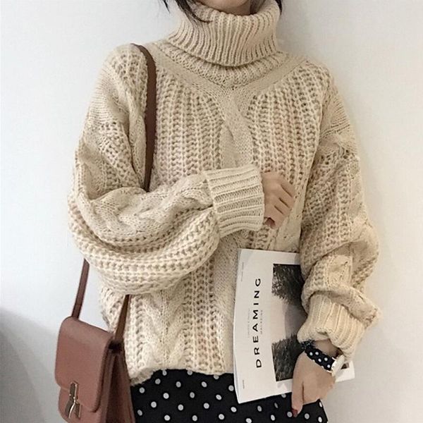 women's sweaters autumn winter fashion women thick outdoor knitted sweater comfortable basic solid loose warm female pullover, White;black
women's sweaters autumn winter fashion women thick outdoor knitted sweater comfortable basic solid loose warm female pullover, White;black